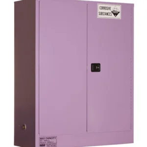 Corrosive Substance Storage Cabinet Metal 350L 2 Doors 3 Shelves - Purple